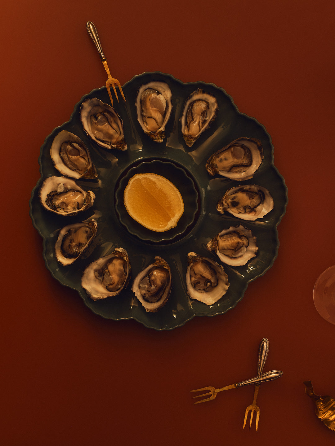 Mother of Pearl Oyster Plates