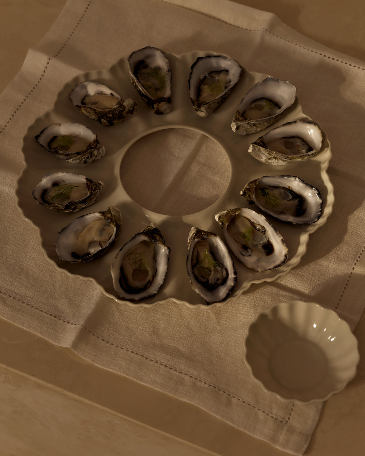Mother of Pearl Oyster Plates
