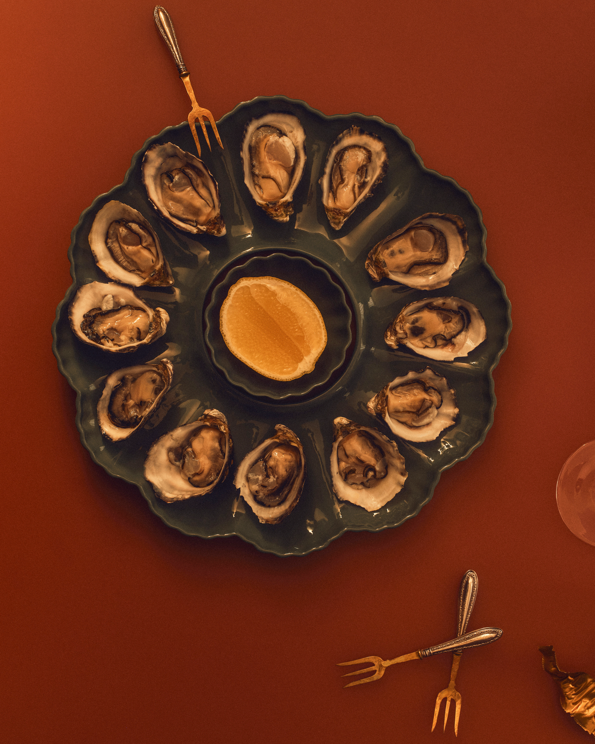 Mother of Pearl Oyster Plates