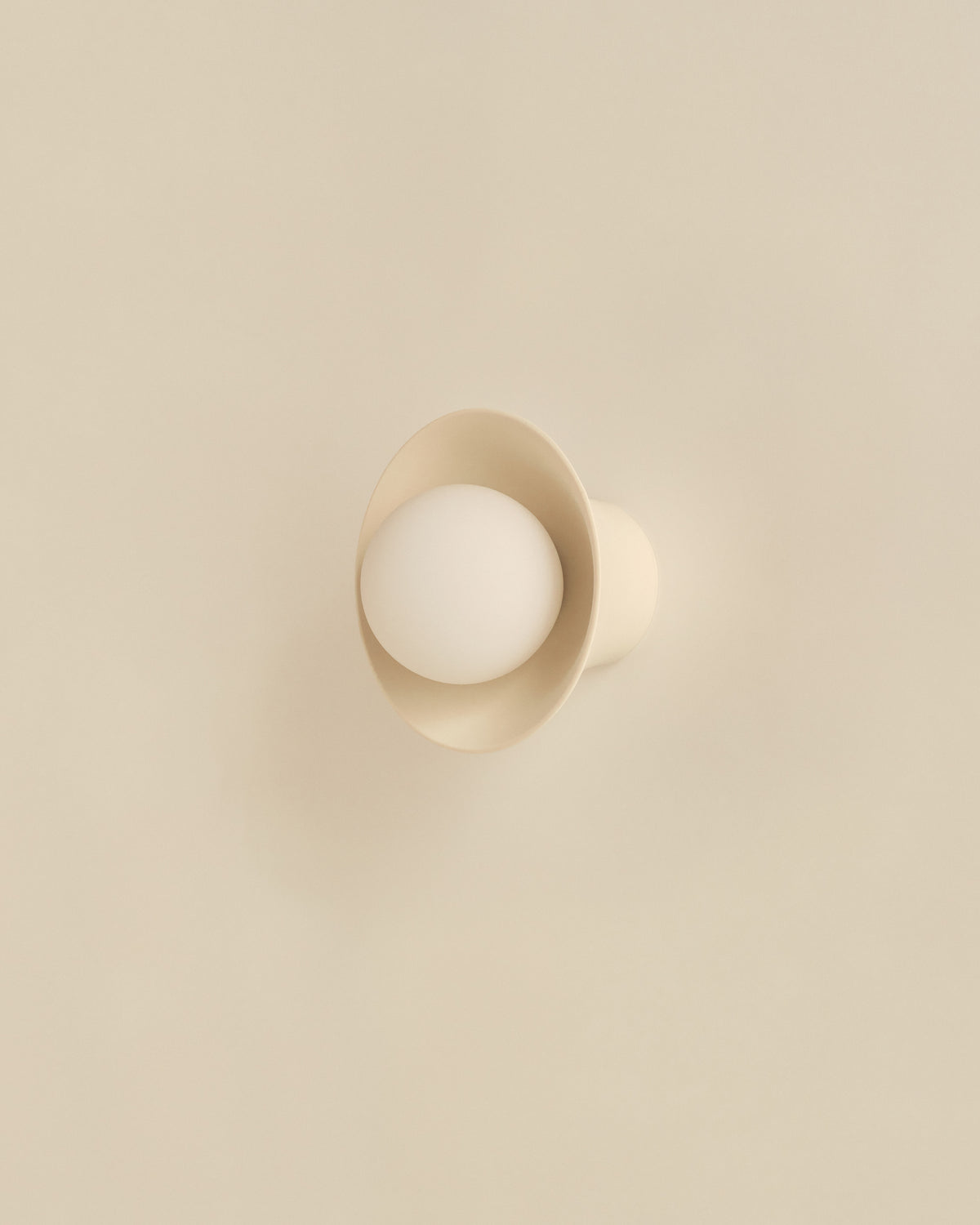 Pixie Wall Sconce in Natural White, side view