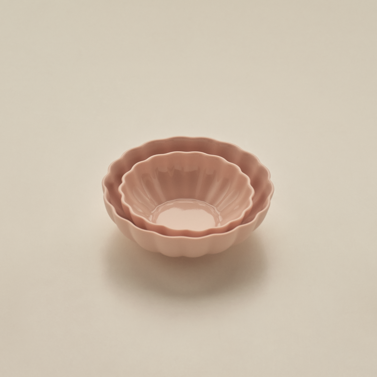 Fern Nesting Bowl 13cm Small, Whispery Pink