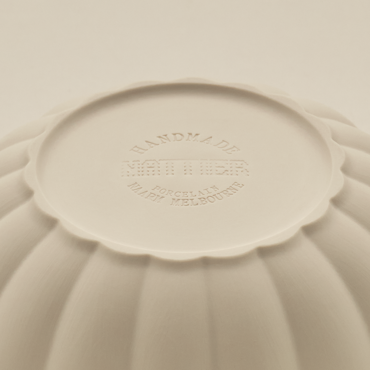 Fern Nesting Bowls Complete Set of 5 in Natural White