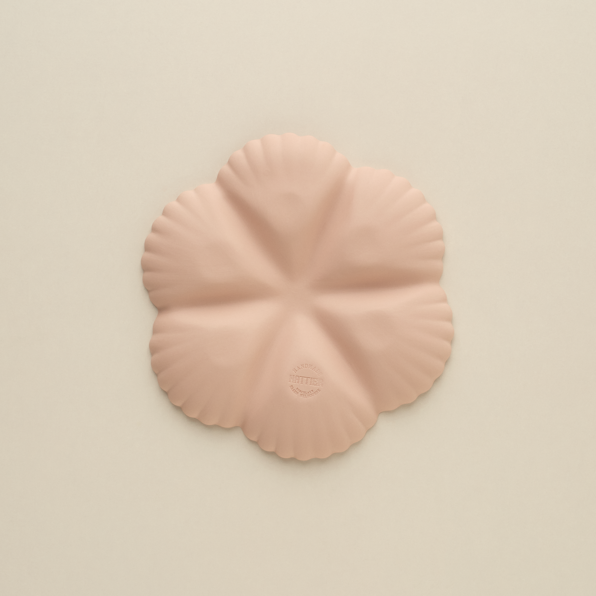 Mother of Pearl Oyster Plate 1/2 Dozen in Whispery Pink