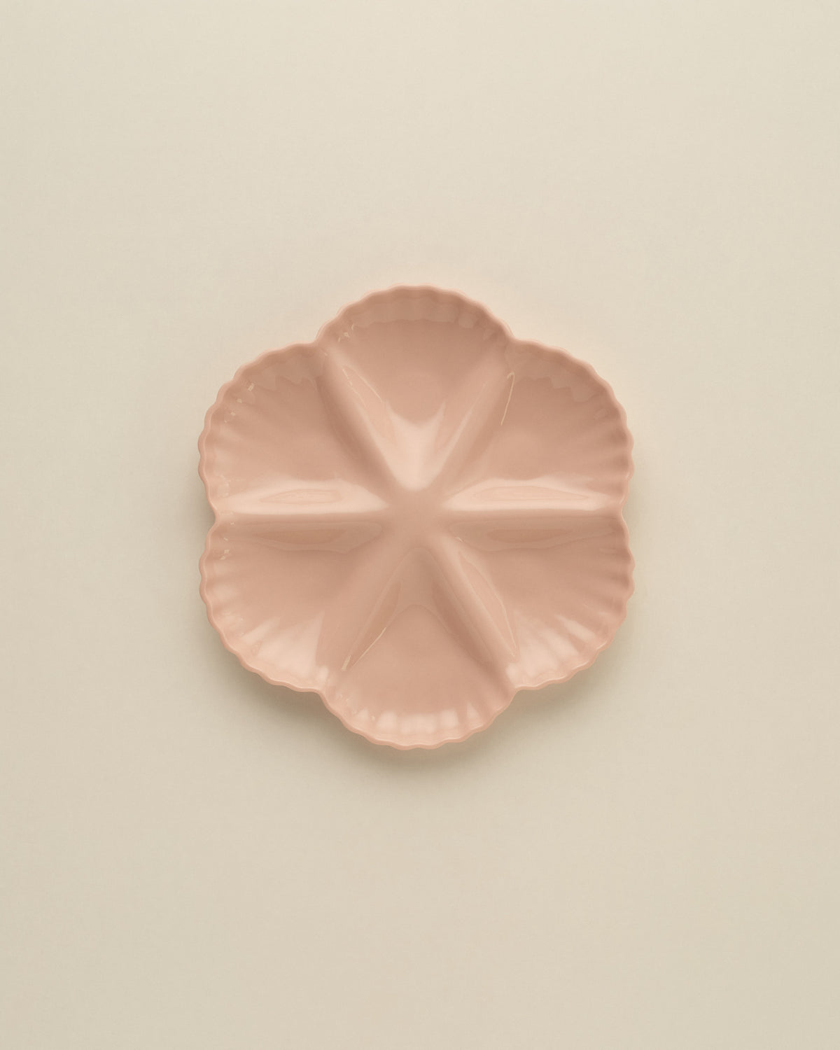 Mother of Pearl Oyster Plate, Half Dozen, in Whispery Pink