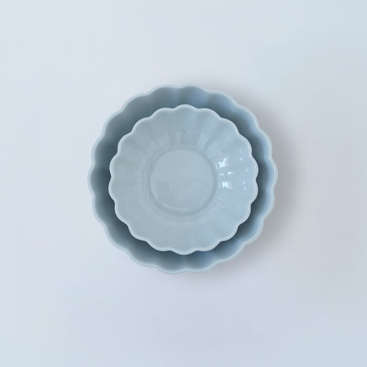 Small Fern Nesting Bowl 13cm in Light Blue Grey