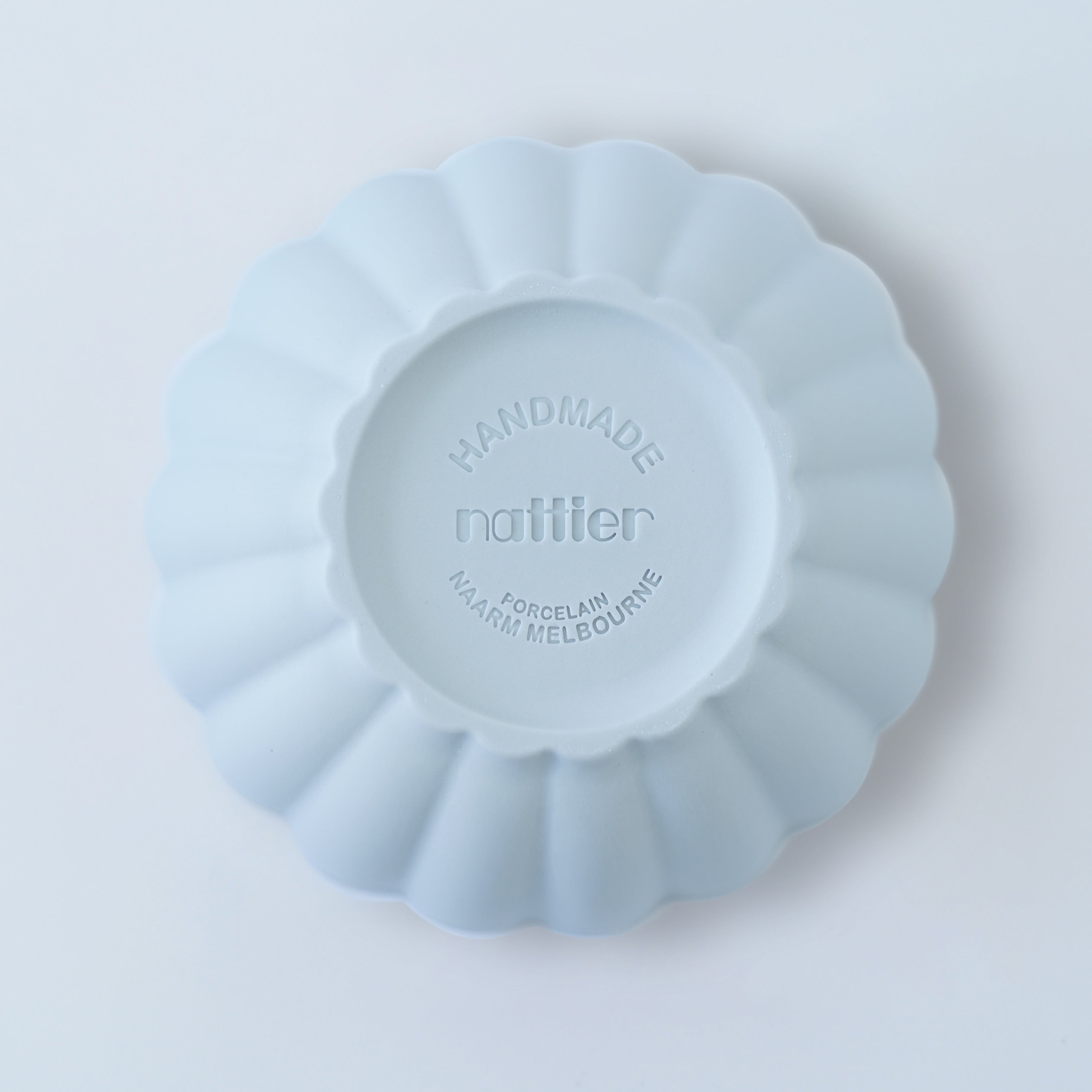 Large Fern Nesting Bowl 18cm in Light Blue Grey