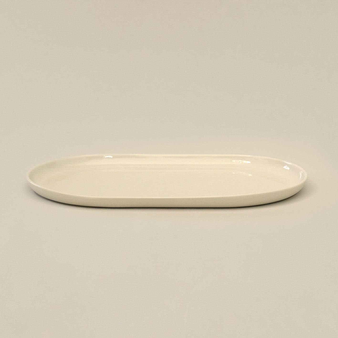 Large Platter in Natural White