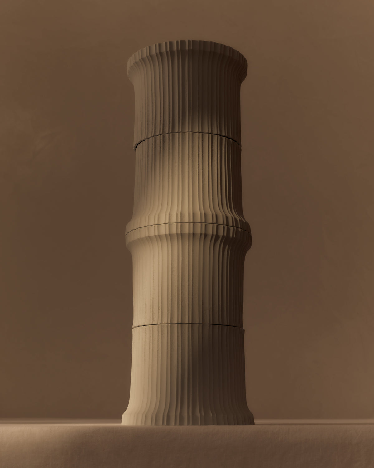 Desk Caddies stacked into a column. Photograph by Lillie Thompson
