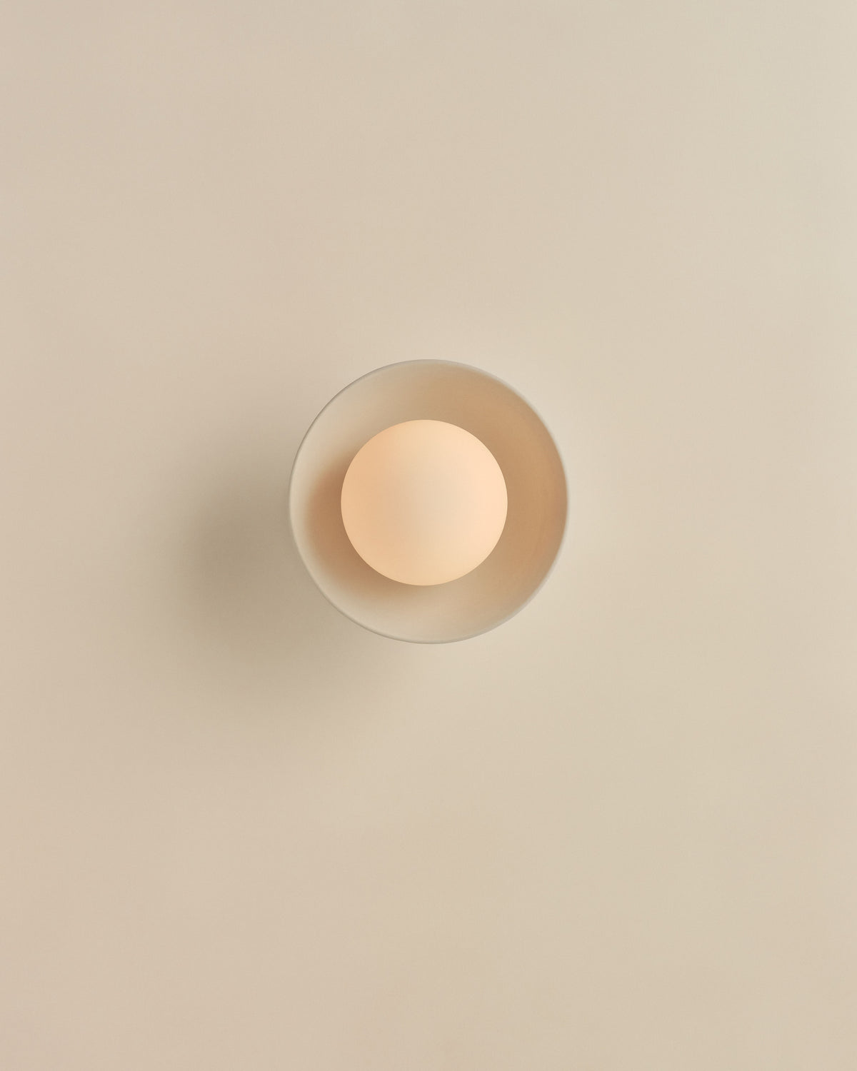 Pixie Wall Sconce in Light Blue Grey, lit