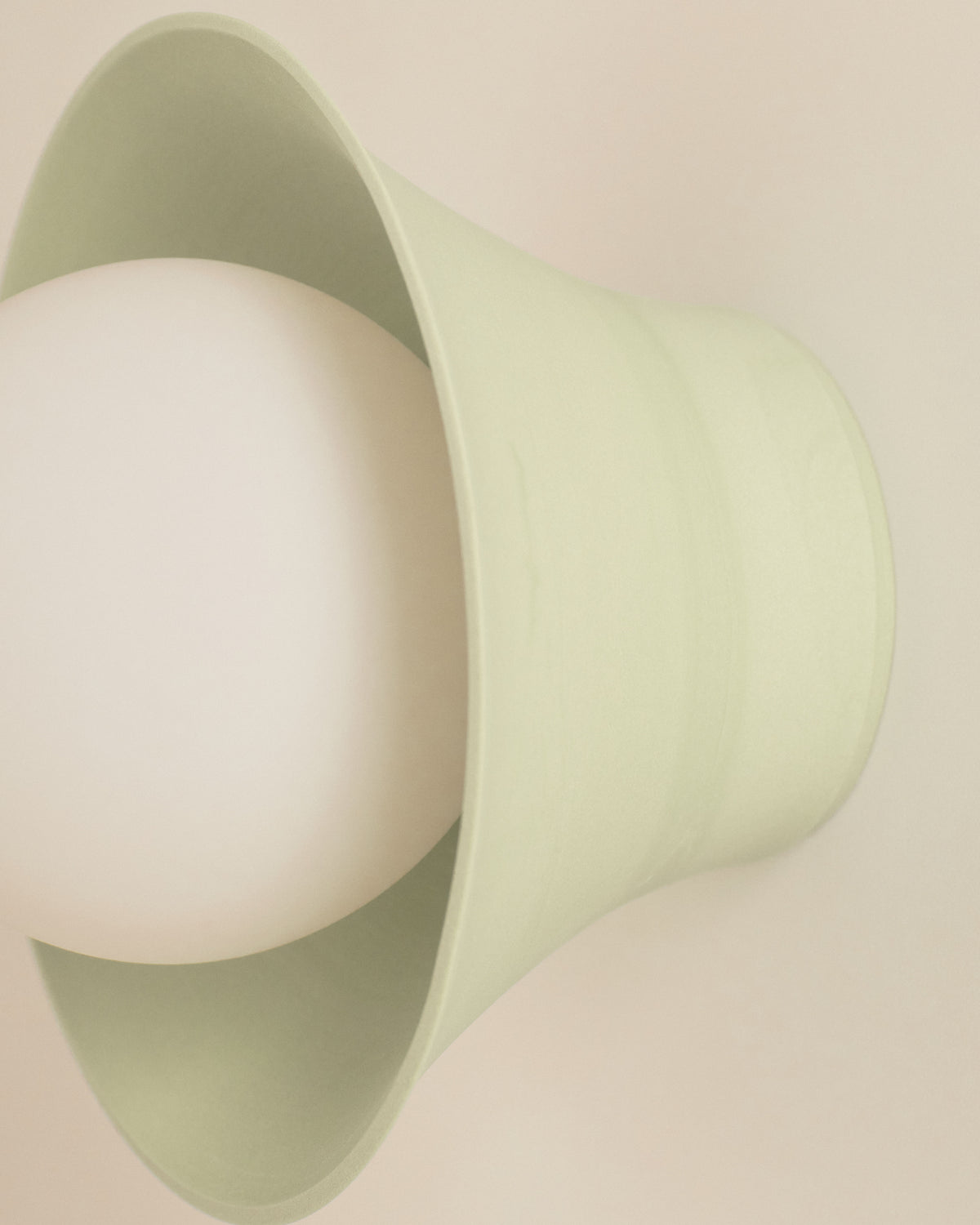 Pixie Wall Sconce in Eucalypt Green, detail