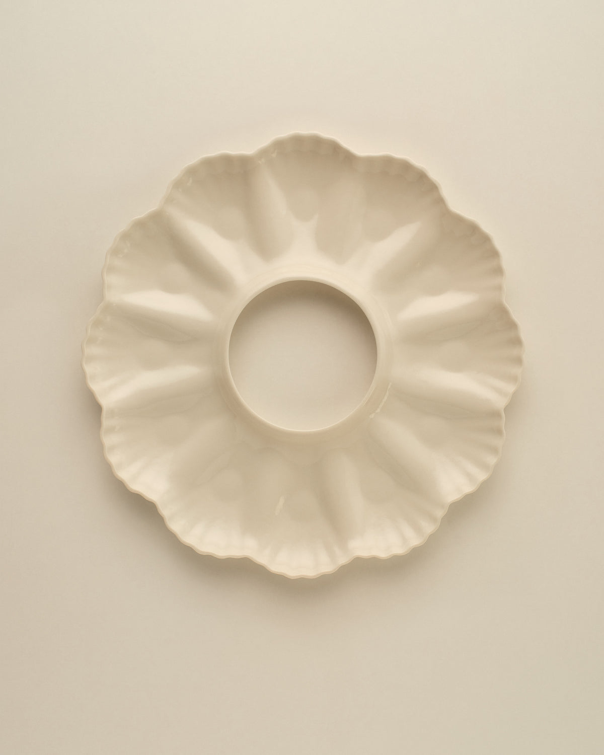 Mother of Pearl Oyster Plate, Dozen, in Natural White, plate only